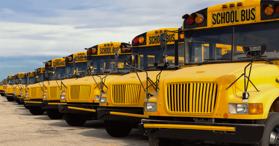 Safety features of a school bus