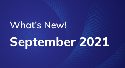 Updates for the month of September